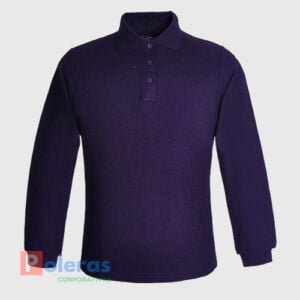 Polera Pique Manga Larga de Mujer 60-40