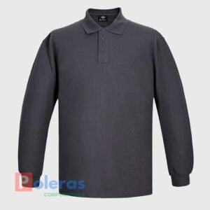 Polera de Pique hombre Manga Larga 60 - 40